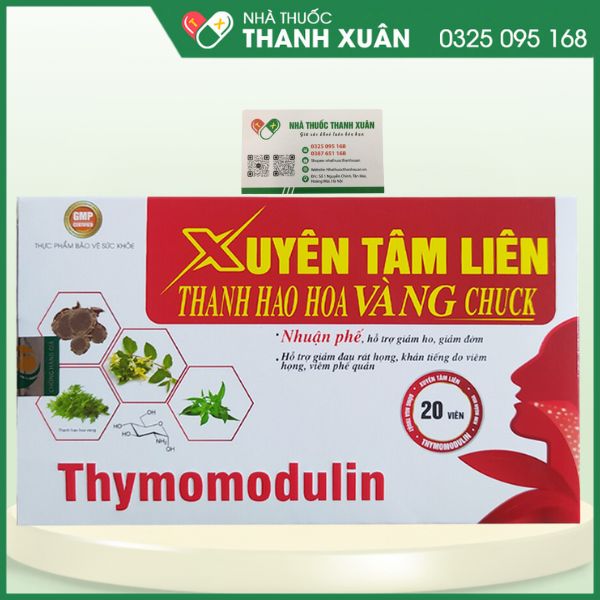 Xuyên tâm liên Thanh Hao Hoa Vàng Chuck - Nhuận phế, hỗ trợ giảm ho, giảm đờm